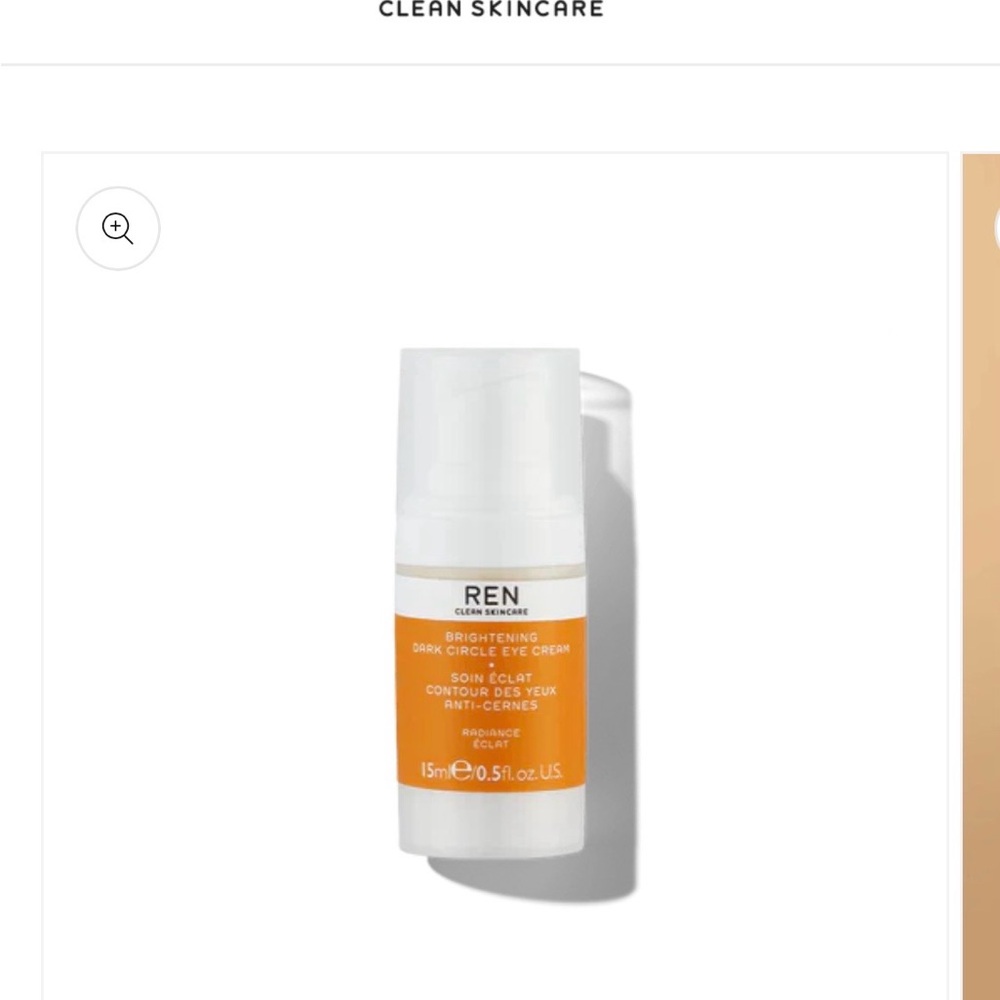 Ren clean skincare brightening, dark circle eye cream